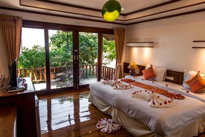 Bungalow con vistas parciales al mar — Zama Resort Koh Phangan
